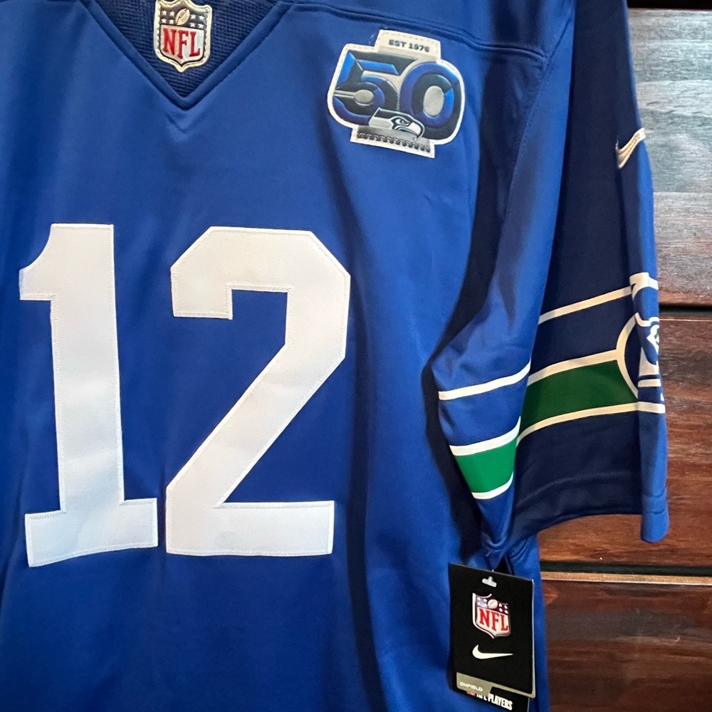 NFL Seahawks 12 Nike Jersey Men’s - Picture 3 of 5